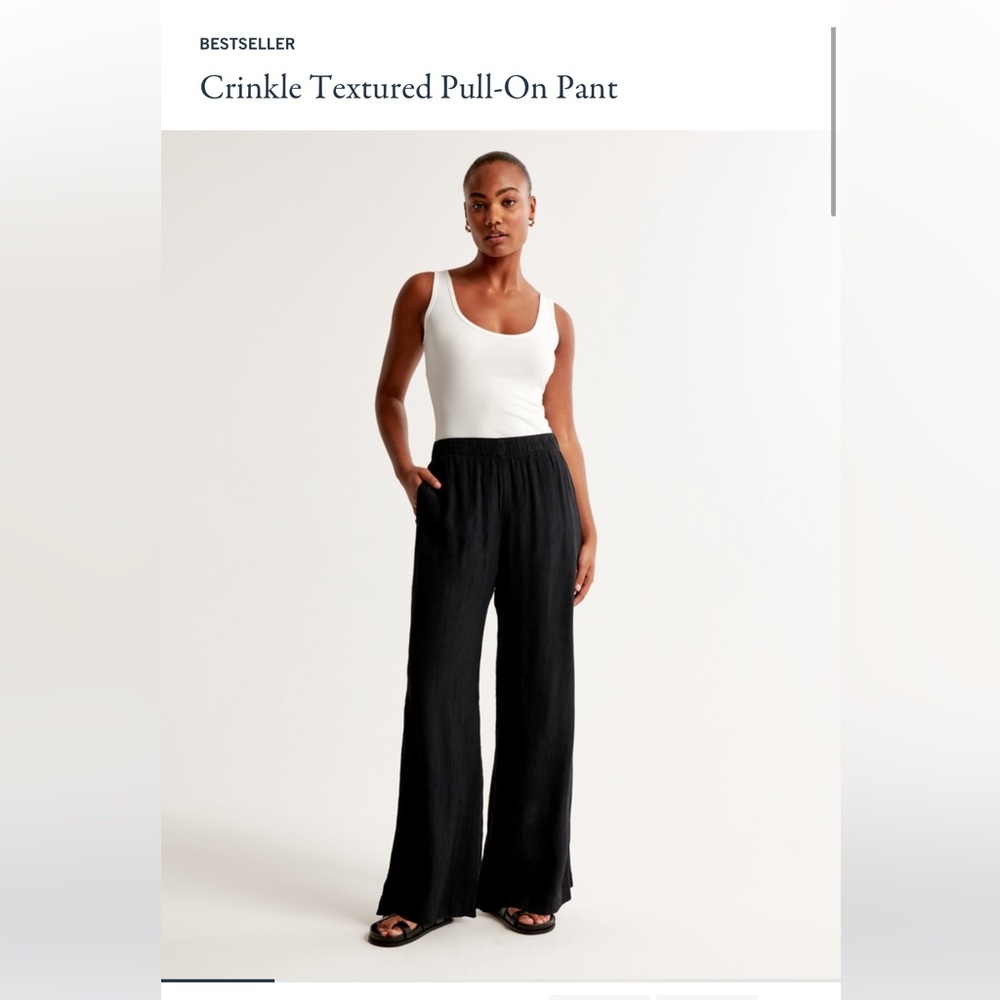 COPY - A&F Crinkle Texture Pant